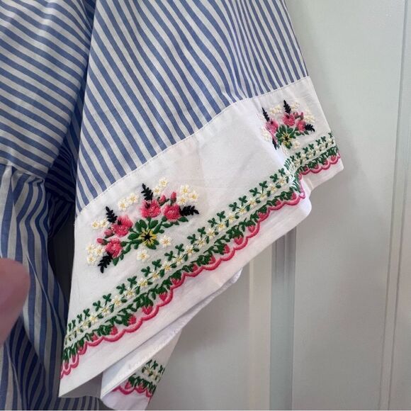 Tory Burch Tunic Caftan Stripes  Beach XL Swim NWT Coverup Dress - Picture 7 of 11